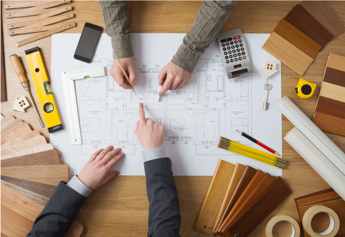 家の設計図の写真